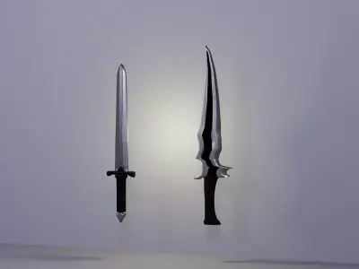 Assassin Dagger Pack - Stealth and Combat Blades Low-poly 3D model
