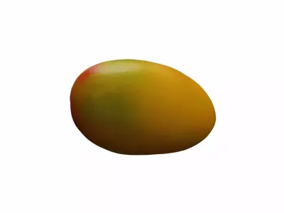 3d Render Red Fresh Mango Tropical Fruits 3D model