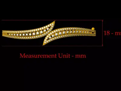 Diamond Bracelet - 008 3D print model
