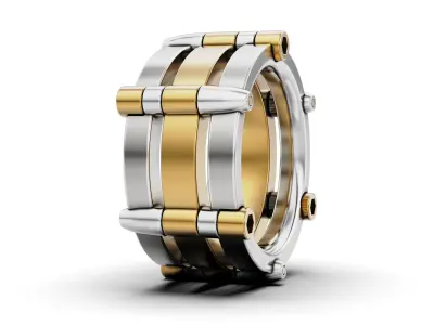 Bullet Belt Ring 3D print model