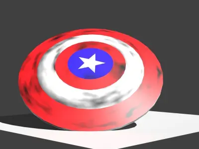 Marvel Captain America Shield 3D model