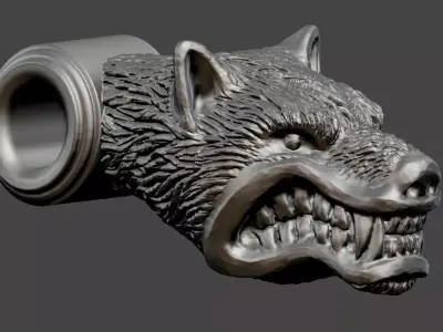 Wolf Head Free 3D print model