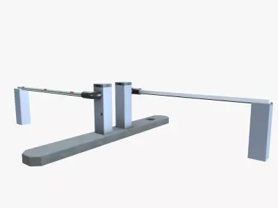 Boom Barrier Low-poly 3D model purchase