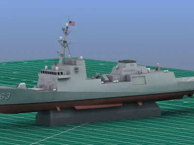FFG62 Frigate Print Model 3D print model