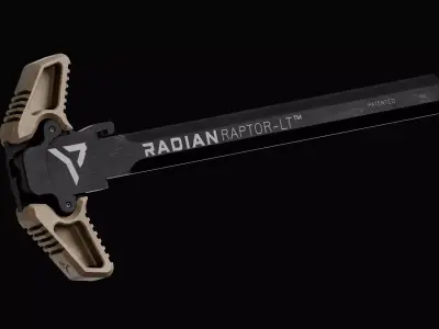 Raptor-LT Ambi Charging Handle Low-poly 3D model