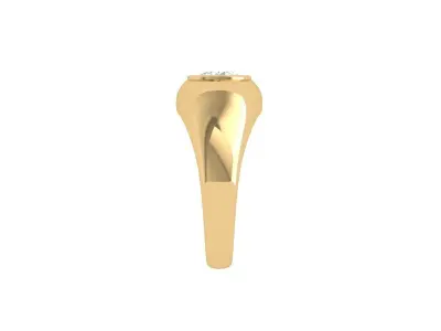 Solitaire Engagement Ring 3D print model 90