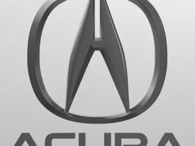 acura logo 3D model