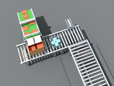 Industrial Equipment 24 - Packing Weighing and Sealing  3D model