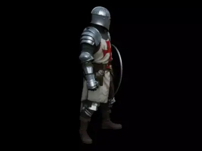 Templar Knights Holy War 3D model purchase