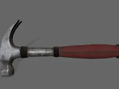 Hammer Low-poly 3D model 18