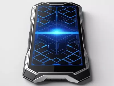 Rugged SciFi Smartphone Model 3D model