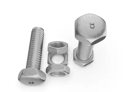 Nut bolt 3D model
