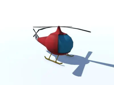 Game Ready Helicopter Free low-poly 3D model