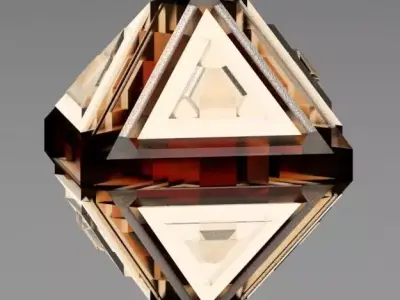 Sci-fi Object  Low Poly  3D Model Low-poly 3D model
