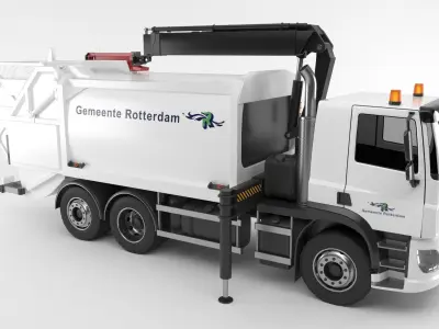 Dutch Garbage truck 3D model