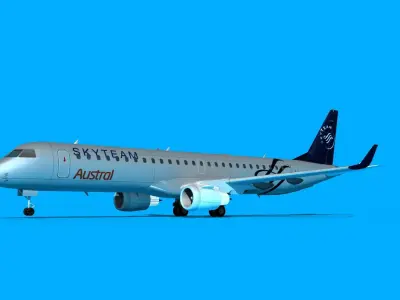 Embraer Emb-190 Austral Sky Team 3D model