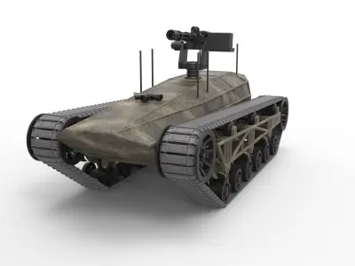 Tracked vehicle Scale 1 to 25 3D print model purchase
