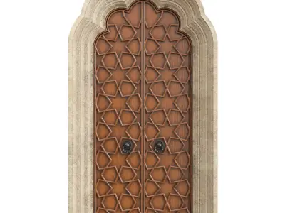 Entrance classic door 125 3D model