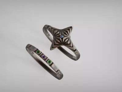 Medieval Bracelets Collection - Seashell Jewelry Box  3D print model