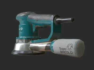 Eccentric Sander Low-poly 3D model