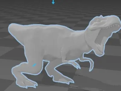 Majungasaurus t-rex 3D print model