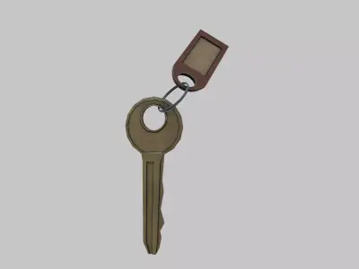 Door Key Low-poly 3D model
