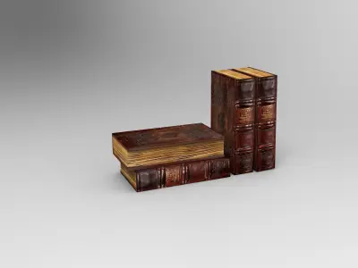 An Old Book  Low-poly 3D model