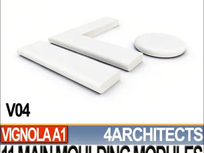 80 Architecture Moulding Modules Collection Revit STL Print 3D print model
