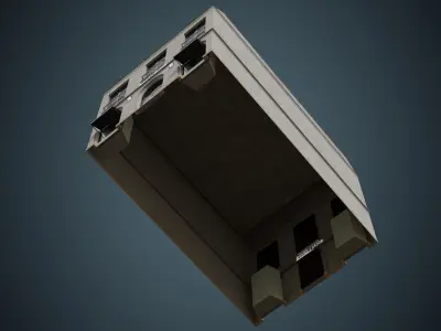 Building 21 Low-poly 3D model