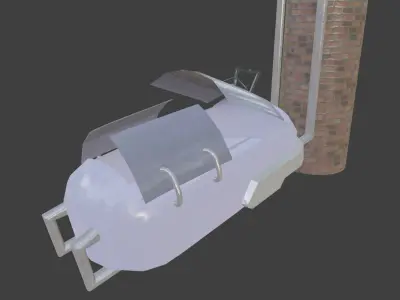 Futuristic Sleeping Pod  Free 3D model