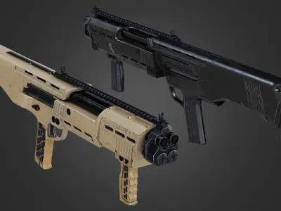 Weapons Pack 5 Low-poly 3D model