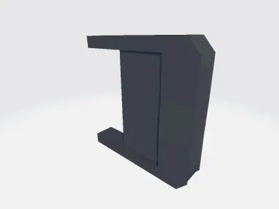 Military Suit Band Lock Low-poly 3D model
