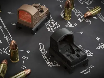 Romeo Zero Reflex Sight 3D model