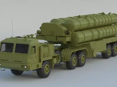 S-400 Missile System S-400 Triumf  SA-21 3D model