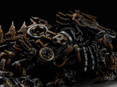 Mecha robot 3D model buy