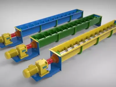 Screw conveyor 3D model order