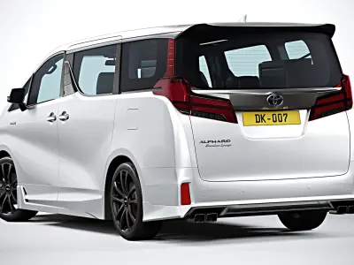 2018 Toyota Alphard TRD 3D model