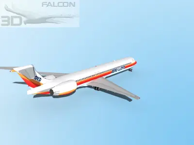 Falcon3D MD-80 Aero Lloyd 3D model