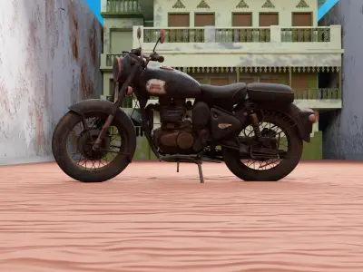 ROYAL ENFIELD  Low-poly 3D model