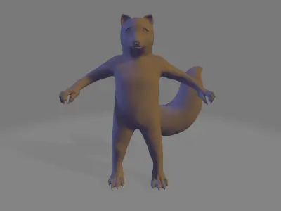Baby Fox 3D model purchase