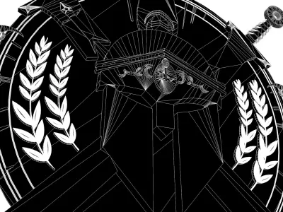 Spartan Shield 3D model 3D model purchase