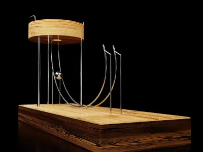 Metal Ball Infinite Loop Mechanism Free 3D model