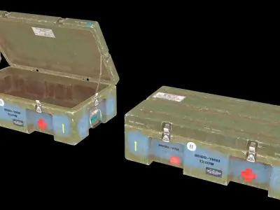 Ammo Crate - PBR Game Ready Low-poly 3D model