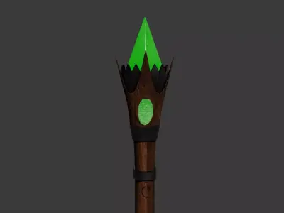 The Sylvan Spear Low-poly 3D model