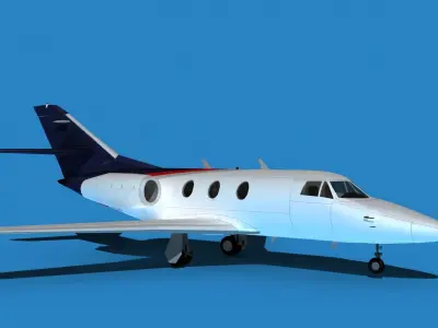 Dassault Falcon 10 V08 3D model