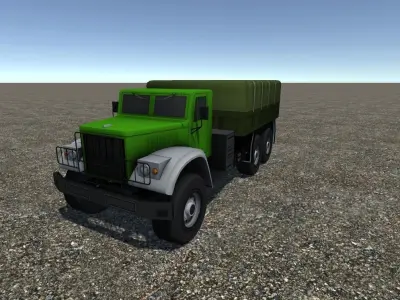 Industrial Cargo Truck 3 Low-poly 3D model