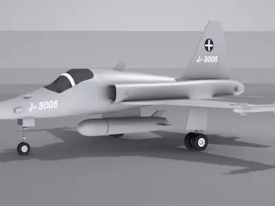 Northrop F-5 Low-poly 3D model