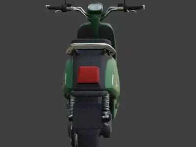Electric Scooter 3D Model 3D model 4