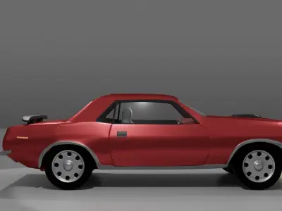 Red Car Free 3D model by abdellahe21