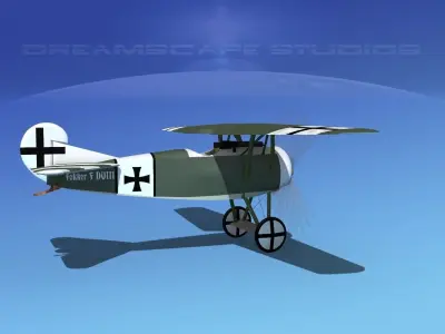 Fokker DVIII V08 3D model